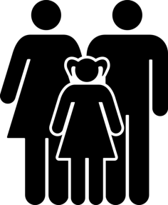 Mother Father And Daughter Family Group Vinyl Svg File, Free Vectors File
